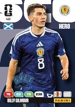 Billy Gilmour Scotland Panini FIFA World Cup 2026 Adrenalyn XL #412
